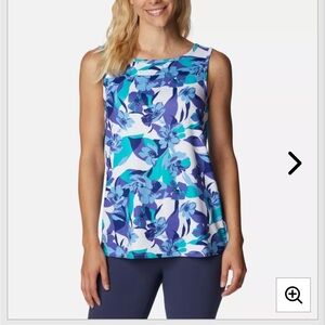 Columbia Women's Chill River Technical Tank Size Medium Purple Lotus Pop Flora